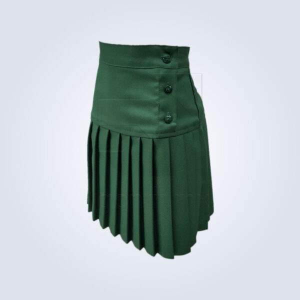 Falda Escolar Plisada con Peto Golden Verde
