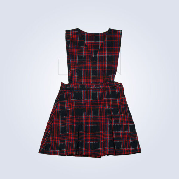Jumper Escolar Escocés Azul Marino con Rojo Línea Blanca