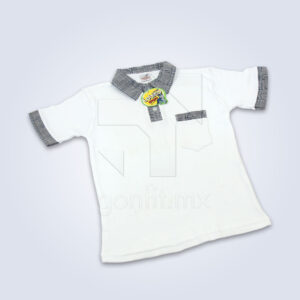 Playera Lobito Escolar Principe de Gales Azul