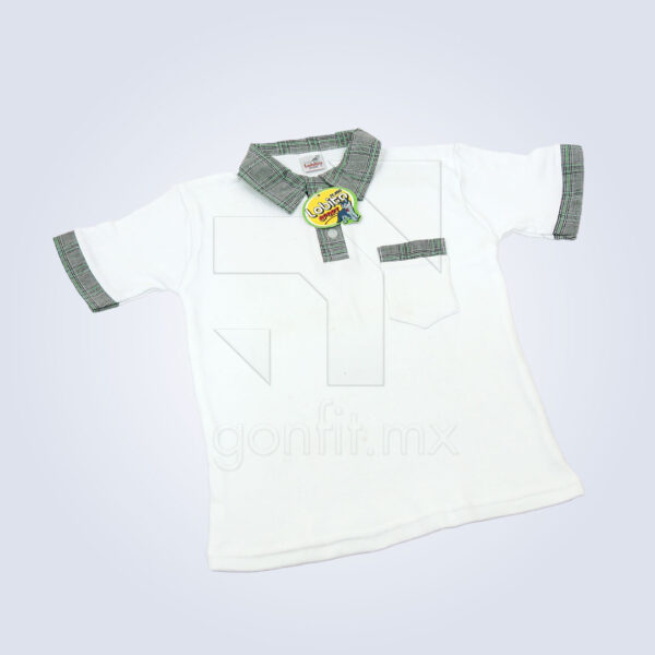 Playera Lobito Escolar Principe de Gales Verde
