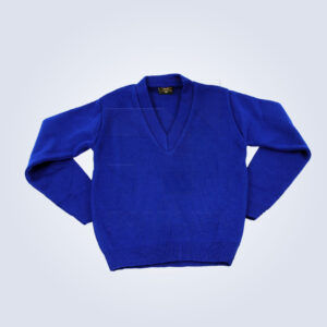 Súeter Escolar Cerrado Azul Rey